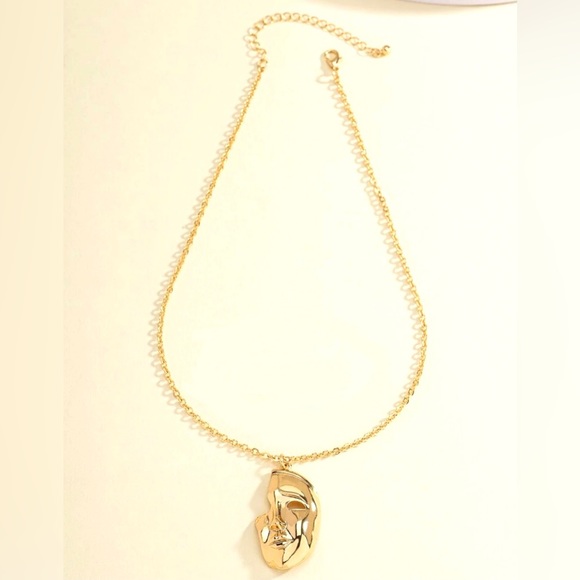 Phantom of Opera- Gold Theatre Masquerade War Mask Sons of Harpy Tragedy Pendant - Picture 7 of 8